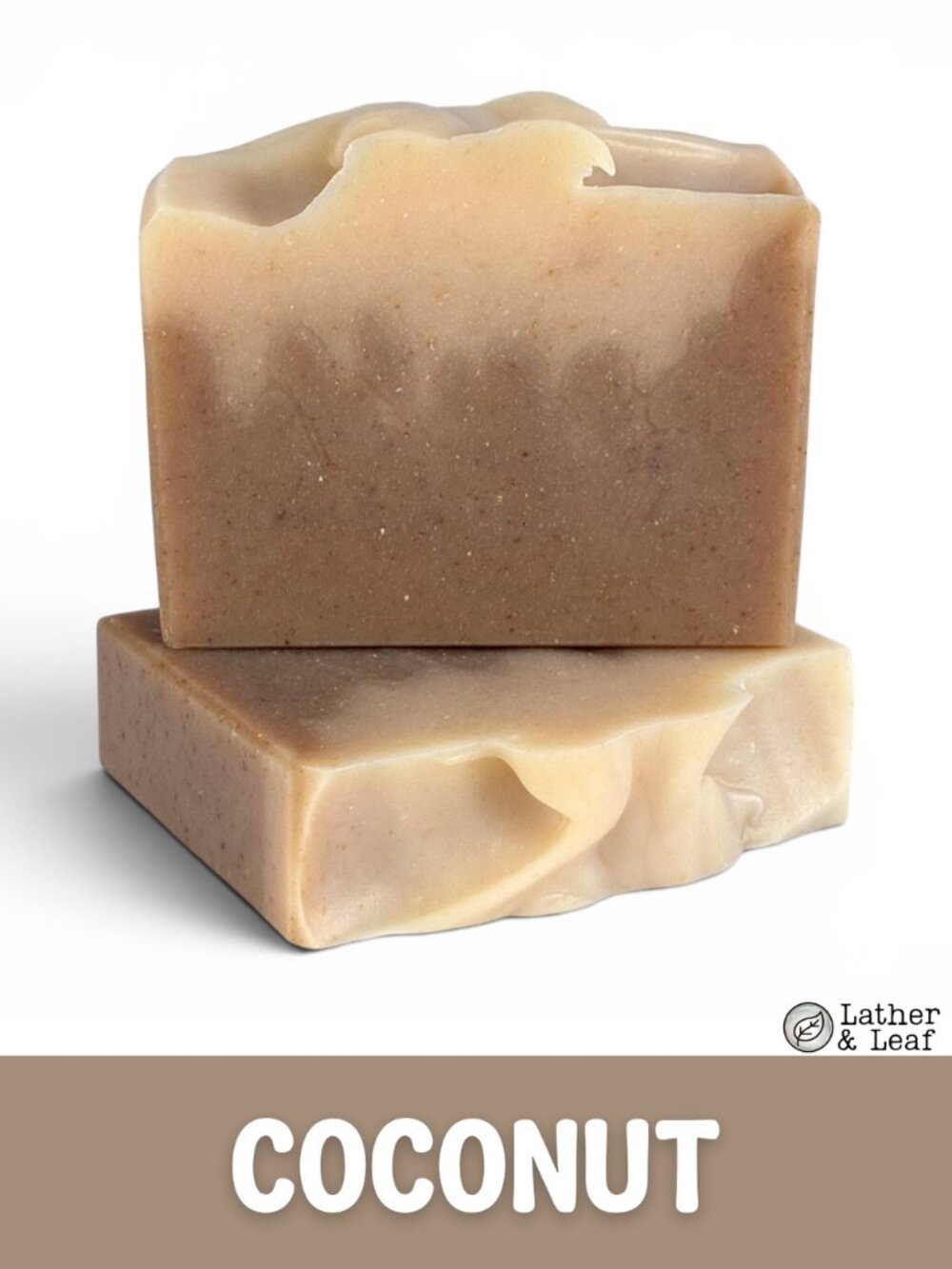 Coconut Cold Process Soap Natural Handcrafted Artisan Soap Bar